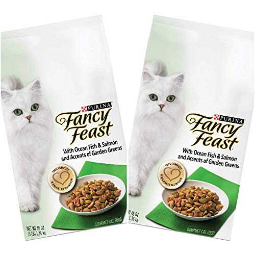 Purina 2 Bags of Fancy Feast Gourmet Ocean Fish & Salmon & Accents of