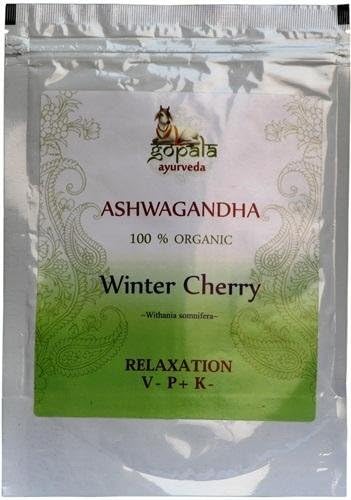 Organic Ashwagandha Powder (Winter Cherry) (Withania somenifera) 100g Relaxation USDA Certified Organic