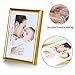 BOJIN 8x10 inch Picture Frames Plastic Table Top Photo Frame 20x25 cm - Gold