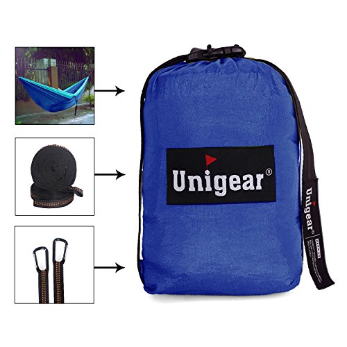 Unigear Double Camping Hammock, Portable Lightweight Parachute Nylon