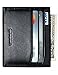 GintaXen Slim Genuine Leather Credit Card Holder Front Pocket Wallet with RFID Blocking - Black