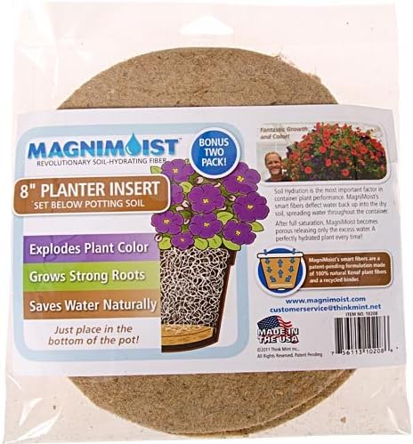 MagniMoist 8-Inch Planter Insert, 2-Pack