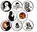 SHERLOCK HOLMES 8 NEW 1 inch pins buttons badge detective 221b baker st watson