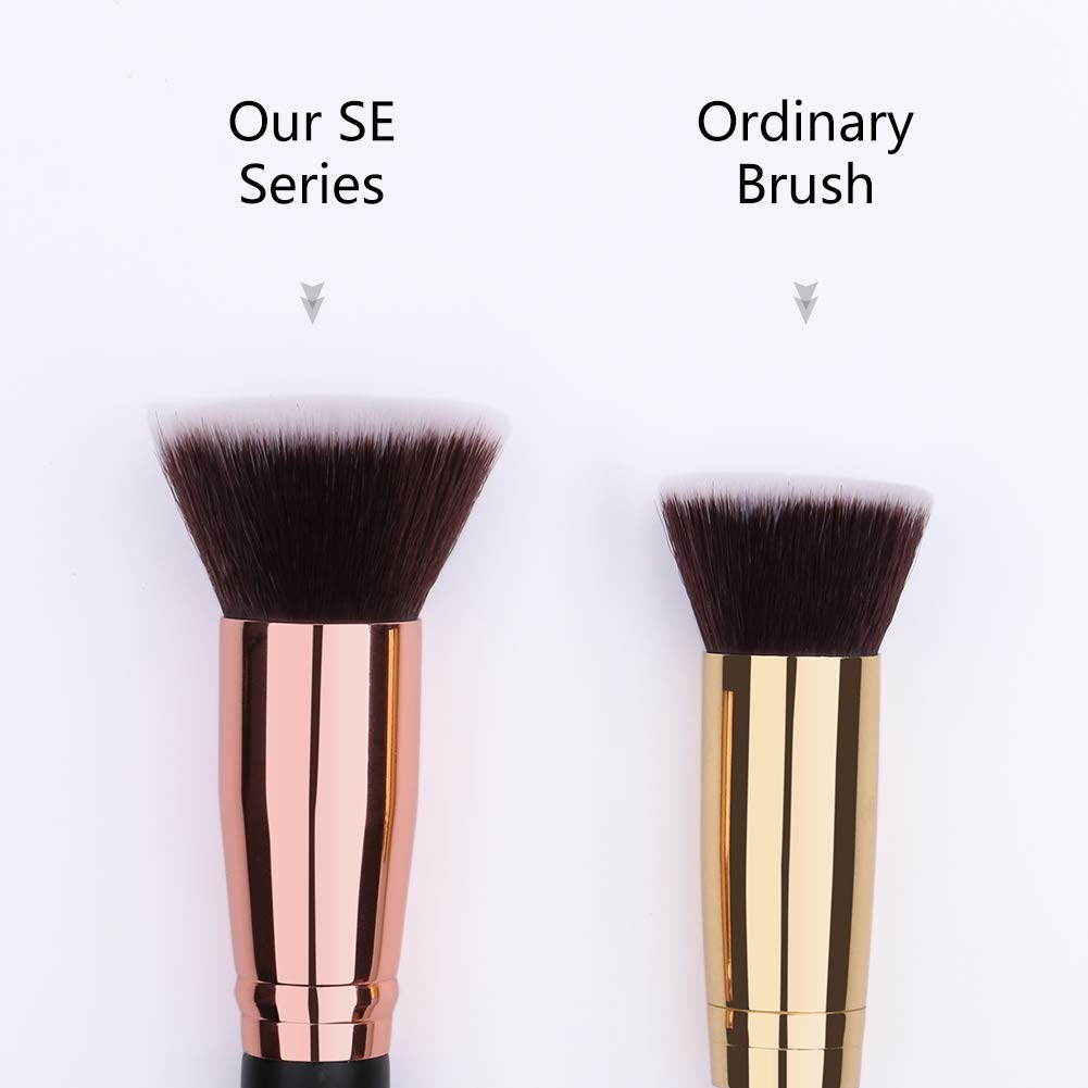 Foundation Makeup Brush Flat Top Kabuki Brushes - Docolor Professional Face Make Up Brushes for Blending Liquid, Cream, and Flawless Powder Cosmetics - Buffing, Blending, and Face Brush: Beauty