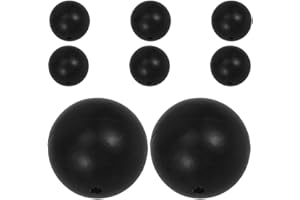 NIYANGLE 8pcs Rubber Head Drum Mallet Tips Wooden Handles for Ethereal Drum and Steel Percussion Instruments