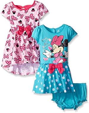 Baby Girls' Minnie Mouse Rock The Dots Dresses (Pack of 2)