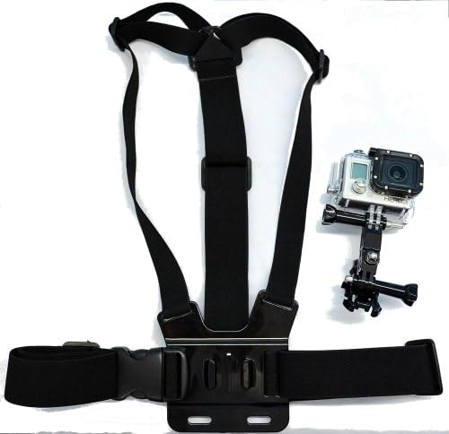 NavitechAdjustable Elastic Body Chest Strap Mount Belt Harness Compatible with Nilox EVO MM93 Action Camera