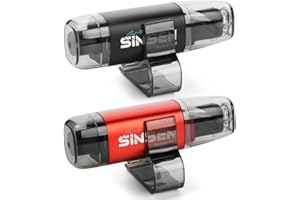 SINSEN Car Window Breaker Seat Belt Cutter Tool, Emergency Safety Hammer Tool to Break Glass, Portable Escape Kit, 2 Pack(Black+Red)