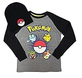Pokemon Boys Long Sleeve Shirt & Beanie Combo