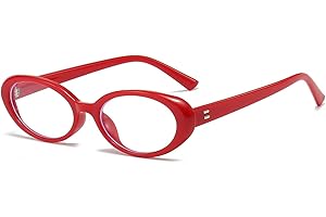 NIDOVIX Oval Frame Clear Lens Glasses for Women Men Classic Vintage Retro Oval Non Prescription Eyeglasses