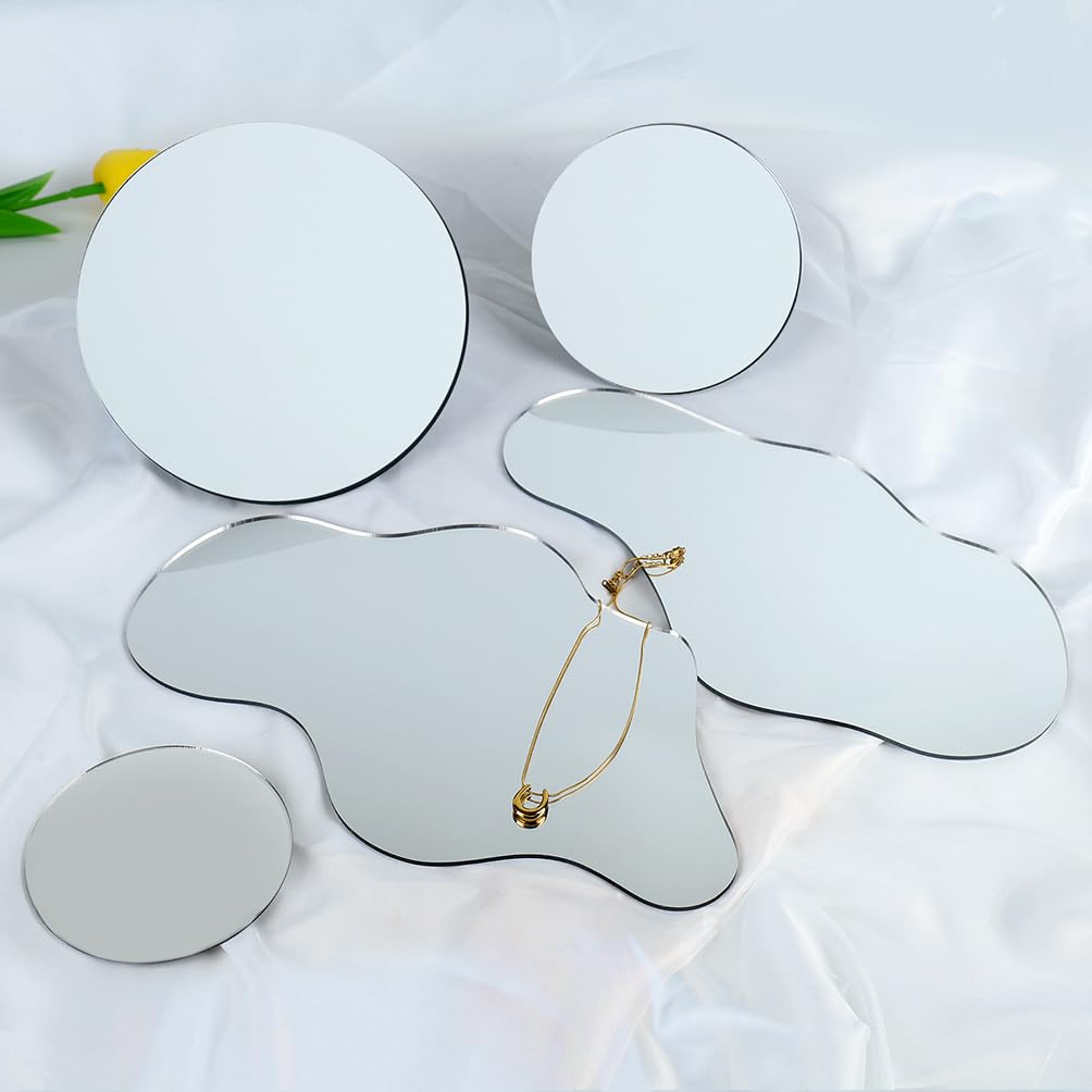 Photo 1 of 5pcs Acrylic Mirror Product Photography Props Mirror Props Reflective Display Board Table Top Display Mirror Photography Props