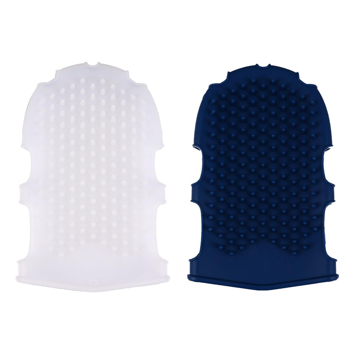 Didiseaon 2pcs Silicone Massage Bath Brush Scrubbing Exfoliating Wash Gloves for Bathing Skin Brushing Dry Body Scrub Mitt Cleansing Glove Bath Scrubber Care Mittens