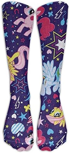 NEW My Little Rainbow Unicorn Pony Fashion Stylish Knee High Socks For Women And Men--Fitness Novelty Crew Athletic Socks Comfortable Knee High Sock