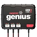 NOCO Genius GEN3 30 Amp 3-Bank Waterproof Smart On-Board Battery Charger