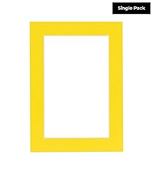 12x16 Mat for 11x14 Photo - Precut Yellow Picture