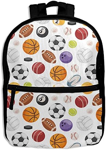 American Ball Family School Backpack Travel Bags Bookbag For Kids