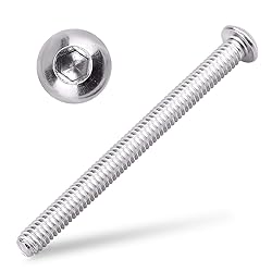 1/4-20 x 3 Button Head Socket Cap Bolts Screws, 304