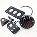 HTTMT - Side Mount License Bracket Tail Light For Custom Bobber Chopper Sportster XL [P/N: MT401-BK]