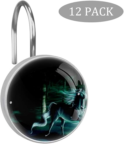 ART VVIES Set mit 12 Resin Forest Artistic Einhorn-Badringen Robuste