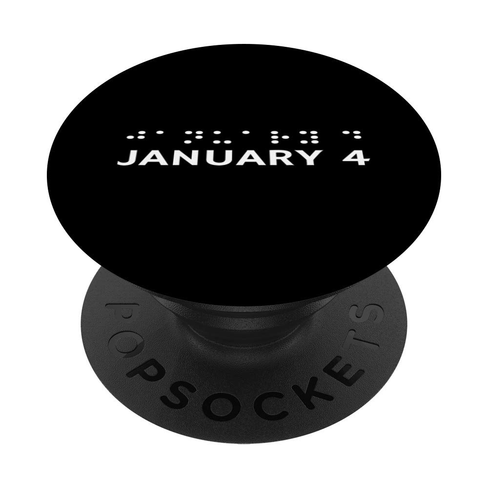 World Braille Day 2021 January 4 Celebration Awareness PopSockets PopGrip: Swappable Grip for Phones & Tablets