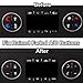 SunTrade 3PCS AC Dash Button Repair Kit,Replacement Stickers for Suburban, Chevy Tahoe, Silverado, Traverse, GMC Acadia, GMC - Fix Ruined Faded A/C Controls