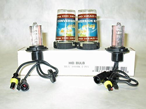 Twin Pack H4 9003 10000K Xenon HID Light Bulb Single Beam