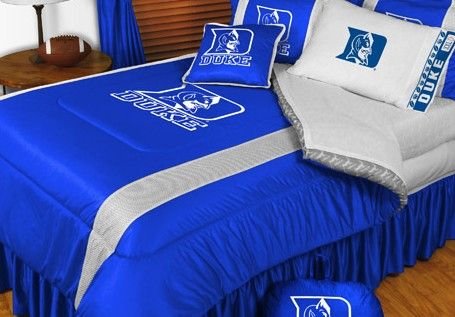 Duke Blue Devils NCAA Bedding - Sidelines Comforter and Sheet Set Combo - Full