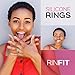 Rinfit Silicone Rings for Women 6mm Wide, 2mm Thick - Rubber Wedding Bands Women - 4Love Collection Patented Design - Pack AI, Size 9