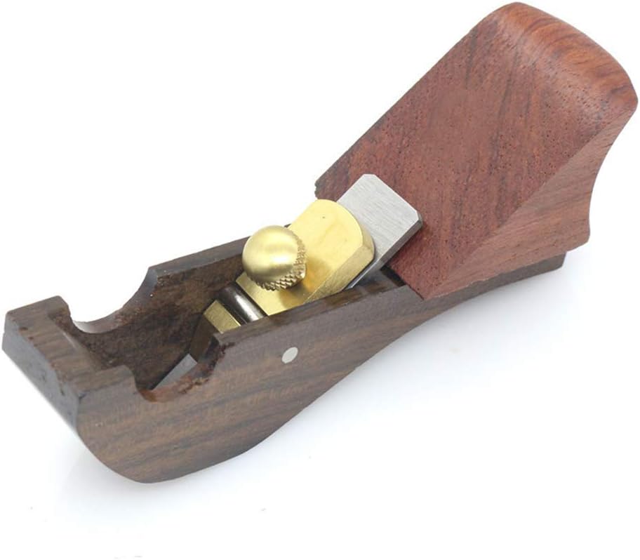 GTTBS Mini Hand Planer, Woodworking Mini Trimming Plane/Manual Outer Circle Curved Surface Plane, With A 13mm Planer (ebony) Suitable For Surface Streamline Object