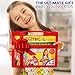 Drawing Kit for Kids with Sticker Sheets, Arts and Crafts for Kids 4+ Years, Drawing Stencils Set for Kids with Clips, Stickers, Coloring Pencils in Travel Case, Full Kids Drawing Kit with Stencil Set