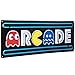onlinepartycenter Arcade Pac-Man Metal Sign Wall Art Home Decoration Theater Media Room Man Cave