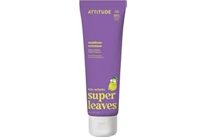 ATTITUDE Hair Conditioner for Kids, Made in Canada, Dermatologically Tested Products, Plant- and Mineral-Based Detangler, Veg