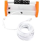 Eujgoov Wall Inspection Light 26W 2200LM 120x5 Wide Angle LED | Aluminum alloy housing, for tile floor wall checks, 8m power cord, side backlighting, US plug 100-240V