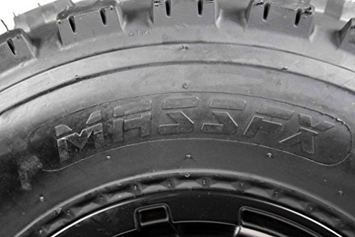 22" Front 20" Rear Yamaha Banshee 350 (1987-2006) & Raptor 700 (2006-Present) Black MASSFX Rims & Tires Front & Rear Wheel and Tire Kit