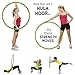 Empower Weighted Hula Hoop for Women, Weighted Fitness Hoop for Exercise, Cardio, Dance, Fat Burning, 2lb