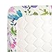 Carousel Designs Bright Wildflower Crib Sheet - Organic 100% Cotton Fitted Crib Sheet - Made in the USA