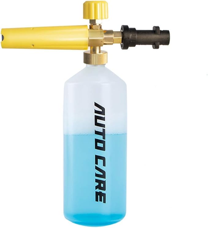 AutoCare Adjustable Foam Cannon Gun for Karcher Snow Foam Lance Adapter