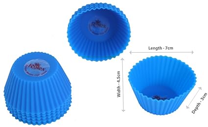 Rolex Silicon Mould Muffin Cup Cake Set of 10 Big