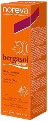 Noreva Bergasol Expert Mineral Cream SPF50 40ml High Protection Sunscreen view 2