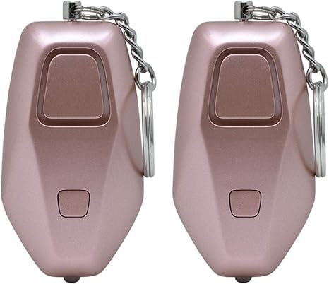 Amazon Ziqing 防犯ブザー 大音量 女性 男の子 大人 防犯ベル 痴漢 防止 防犯ブザー 携帯 防犯グッズ 護身用 女性 ピンクゴールド2個 防犯ブザー アラーム 通販
