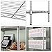 LANGRIA 5 Tier Stand Storage Rack, Kitchen Wire Shelving with Spice Rack Organizer, Silver Grey