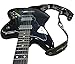 Simtyso Adjustable Soft Leather Thick Strap Skull Style for Electric Acoustic Guitar Bass Guitar