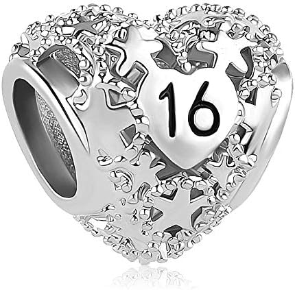Korliya Heart Love Happy Birthday Charm Bead For Bracelet