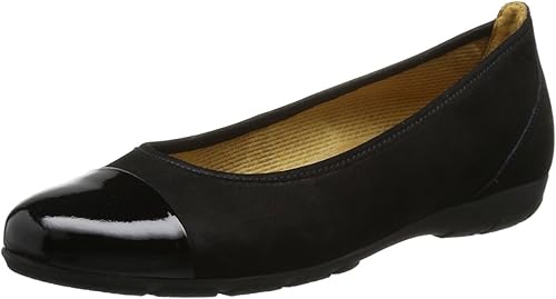 gabor black flat shoes