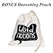 Precut Letters and Characters for Changeable Felt Letter Boards, Approx 1 inch - 252 Characters, Fun Symbols and much more - Canvas Drawstring Pouch (White Letters and Sort Container Only))