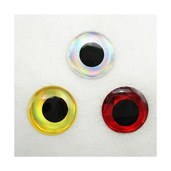 C-Pioneer-100PCS-3D-Fishing-Lure-Eyes-Red-Gold-Silver-8MM-Random-Color