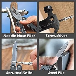 Gifts for Men Dad,14 in 1 Hammer Multitool Pliers