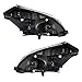 Brock Replacement Pair Set Halogen Combination Headlights Headlamps Compatible with 04-09 Quest 260605Z026 260105Z026