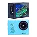 Sports Camera Sport Video 4K WIFI Action Cam 16 MP Underwater Camcorder HD 1080P and 2 Batteries 170° Wide-Angle Blue