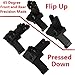 AR15 AR 15 Front and Rear flip up 45 Degree Rapid Transition BUIS Backup Iron Sight by Field Sport